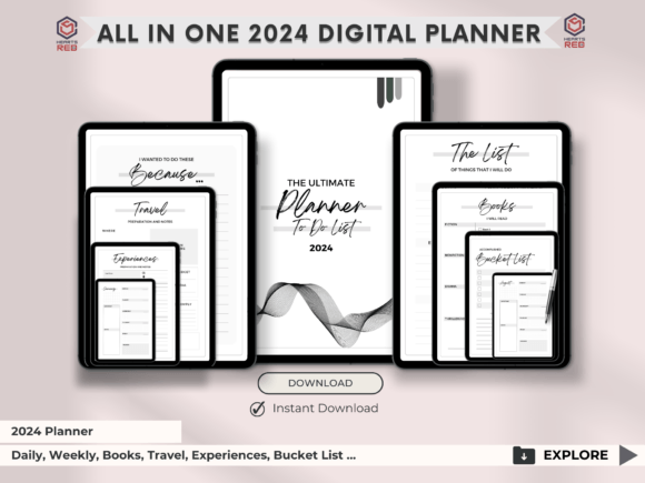 Download 2024 Digital Planner, Portrait Planners - Planners Collection