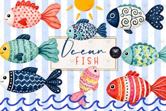 Download Ocean Fish Clipart Watercolor - Premium Resources